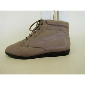 Danexx Womens Size 6 M Brown Leather Laces Ankle Comfort Shoes Bootie